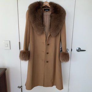 Gorgeous Angora, Wool & Fur Coat